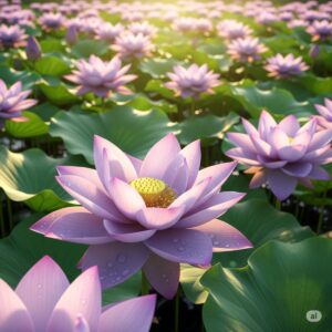 ハスの開花時期のイメージ